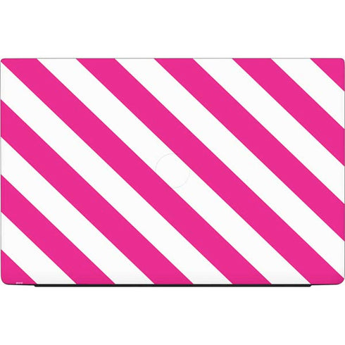 Pink and White Geometric Stripes Dell Vostro Skin